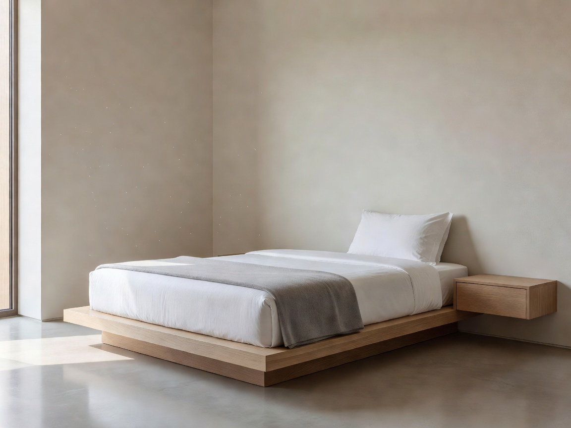 Beautiful minimalist hotel room