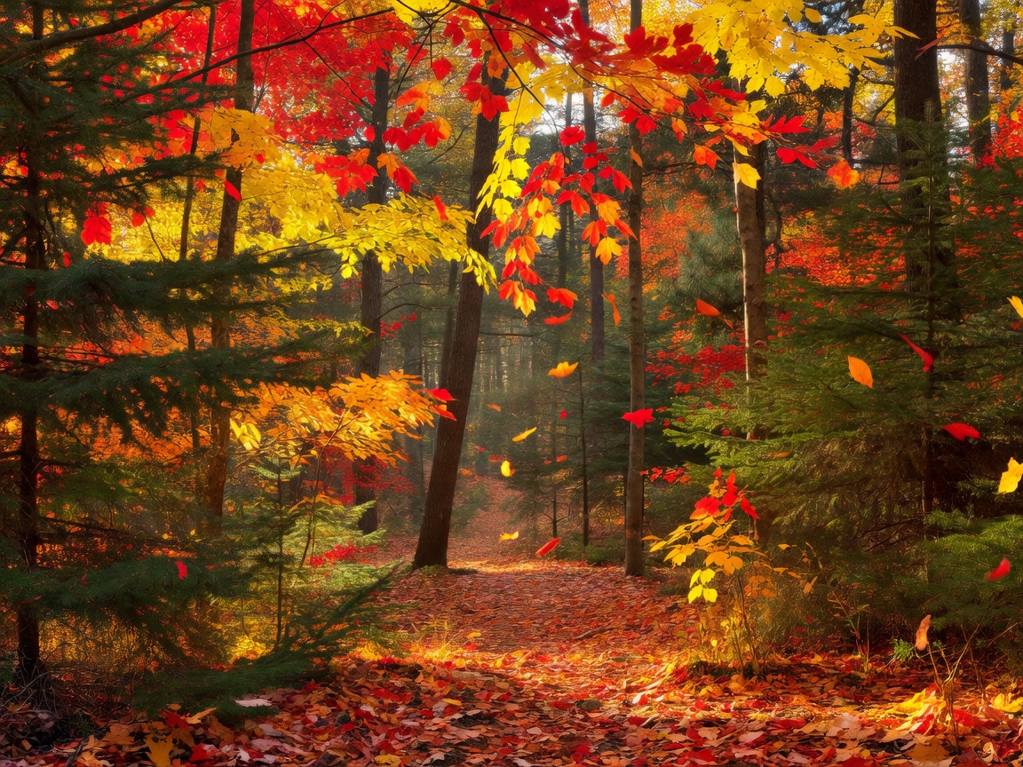 Canadian foliage with rich autumn colours