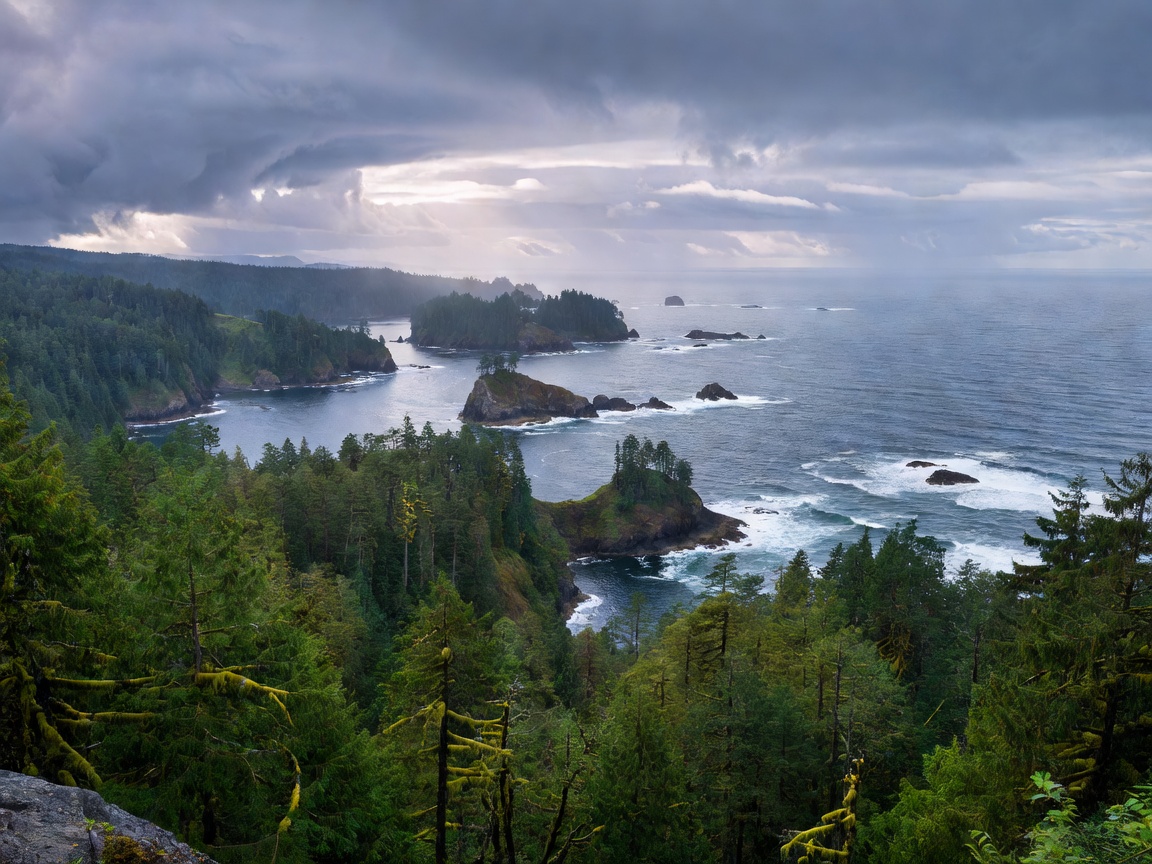 Expansive view of the British Columbia West Coast